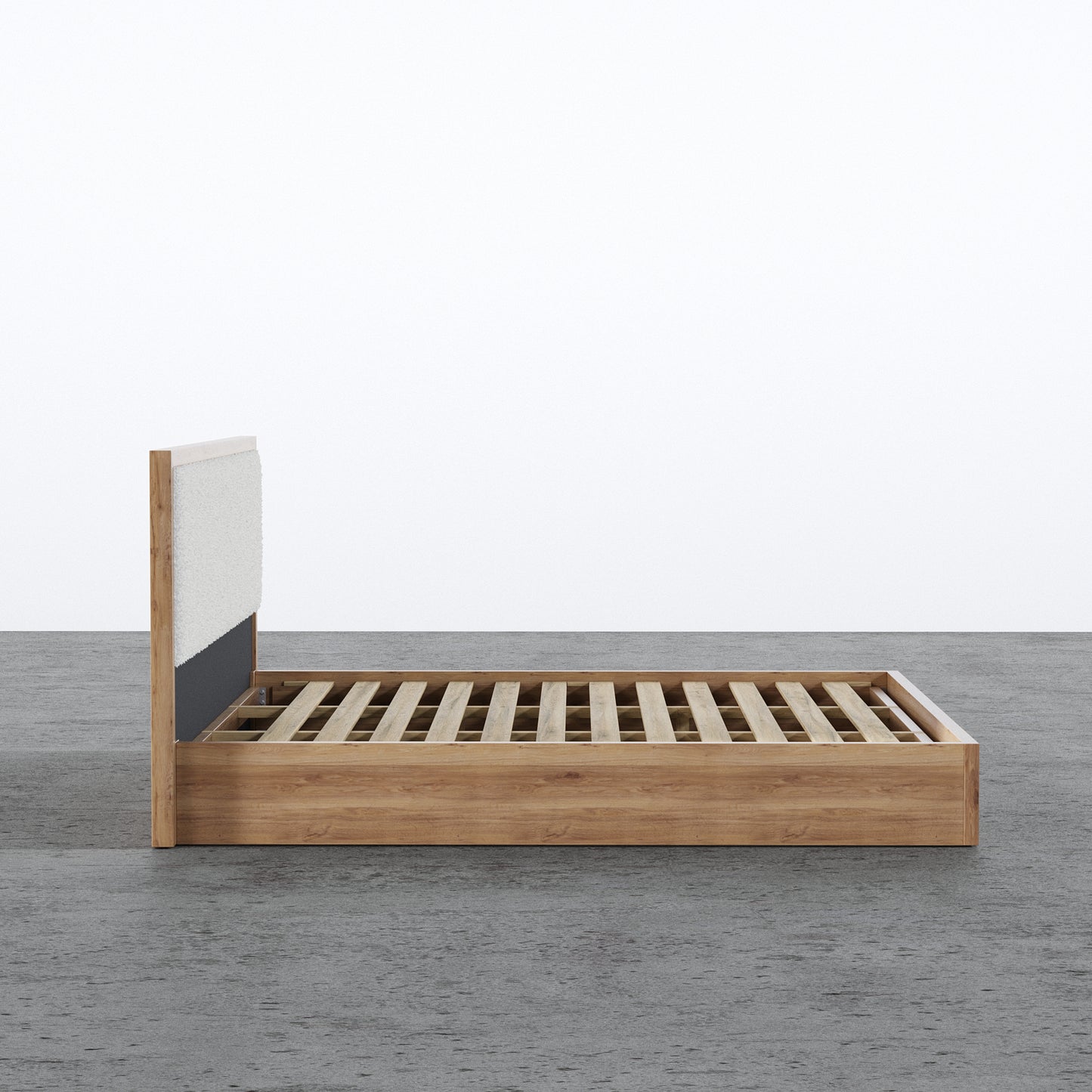 Aspen Bed With Upholstered Back