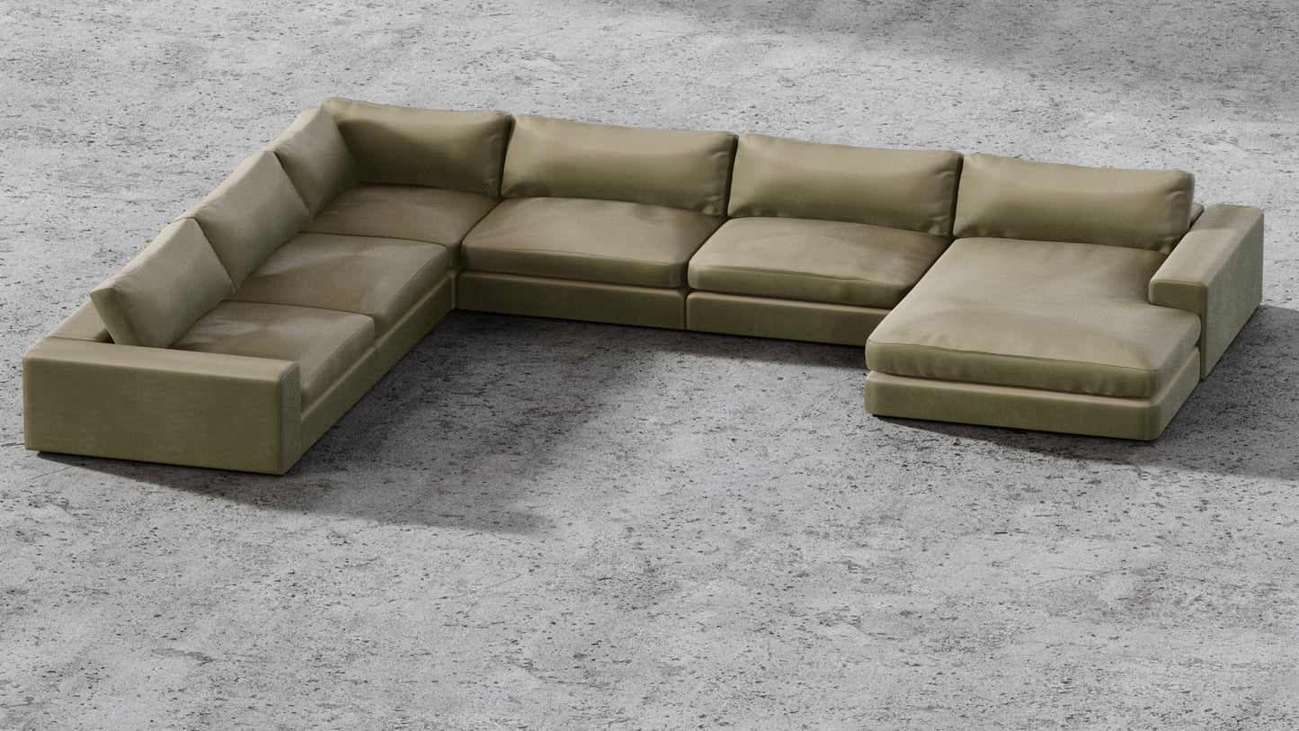 MGR 5 Seat + Chaise Corner Sectional
