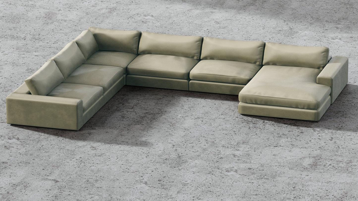 MGR 5 Seat + Chaise Corner Sectional