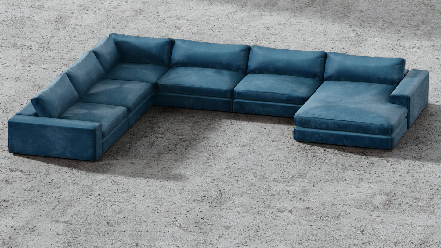 MGR 5 Seat + Chaise Corner Sectional