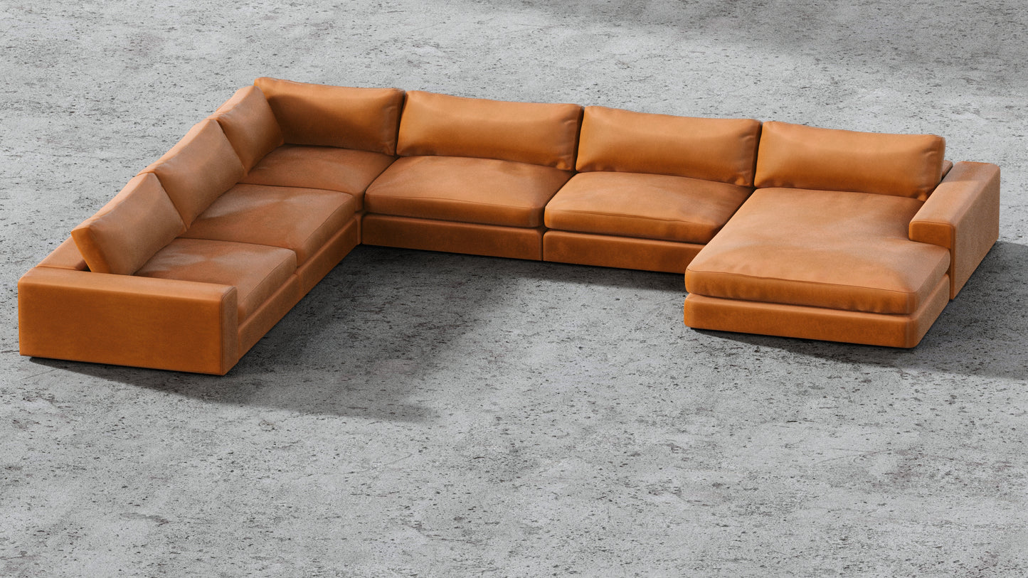 MGR 5 Seat + Chaise Corner Sectional