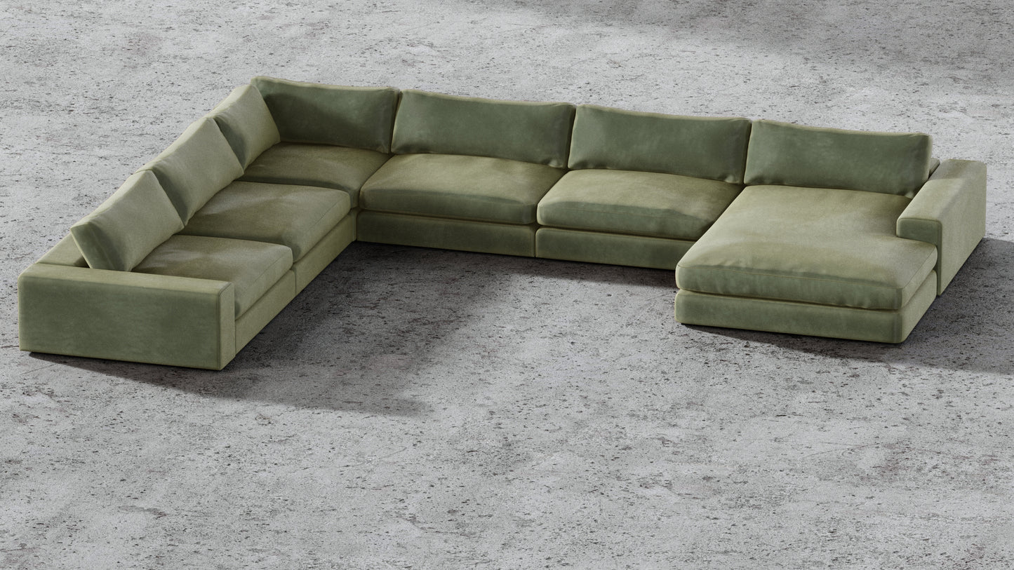 MGR 5 Seat + Chaise Corner Sectional