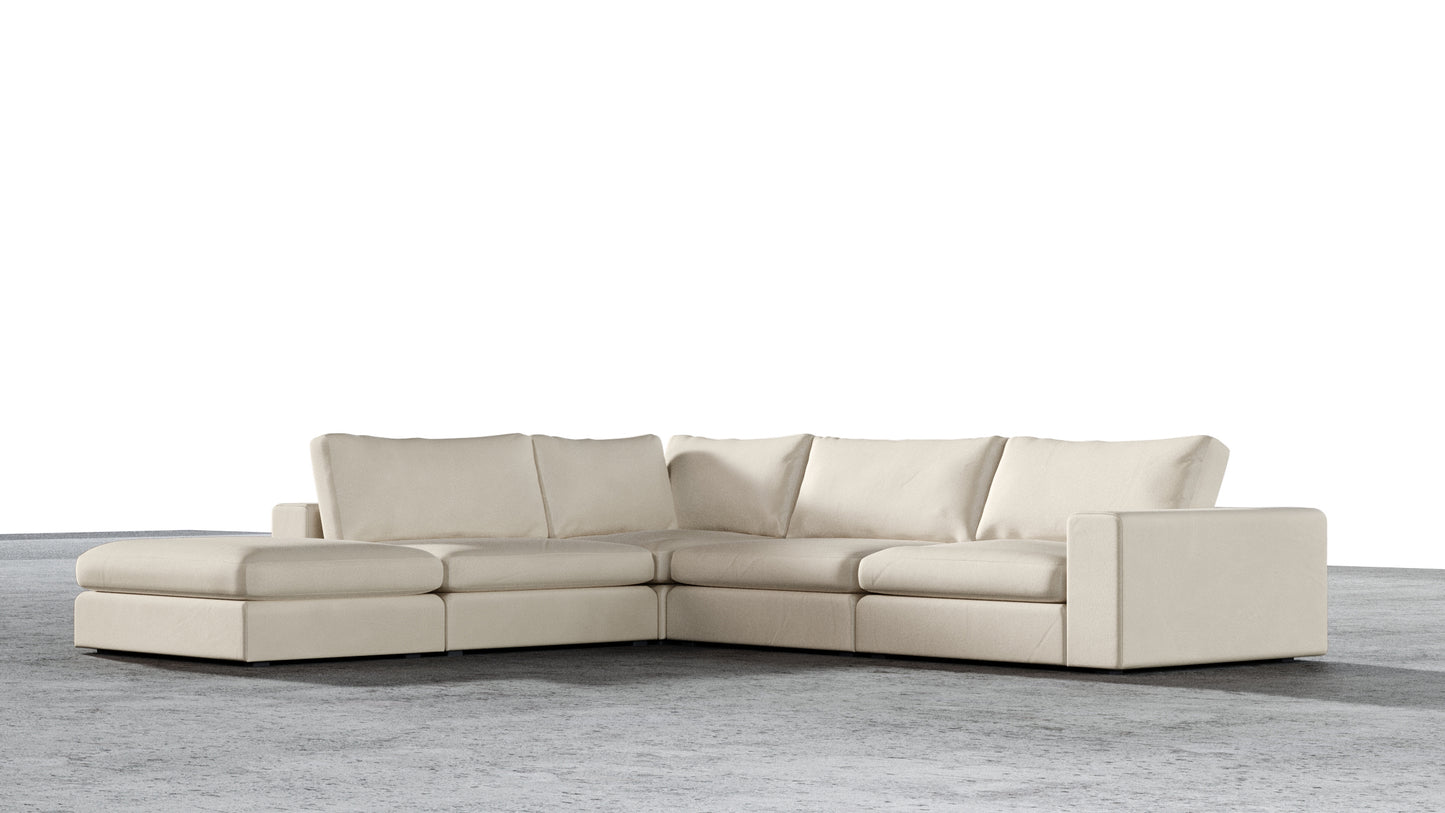 Canapé 4 places Titan avec pouf