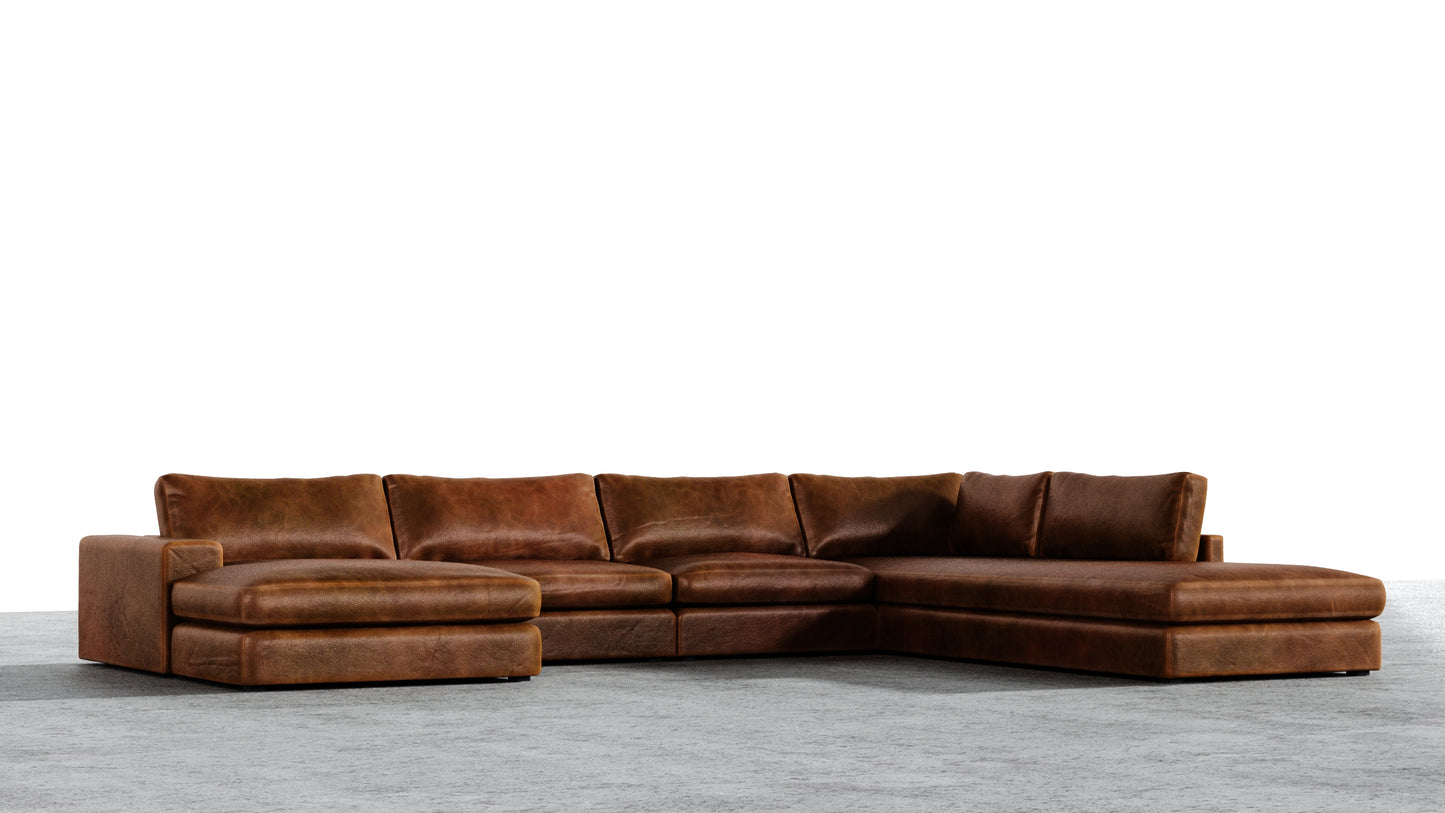 Chaise longue double MGR + sectionnel d'angle