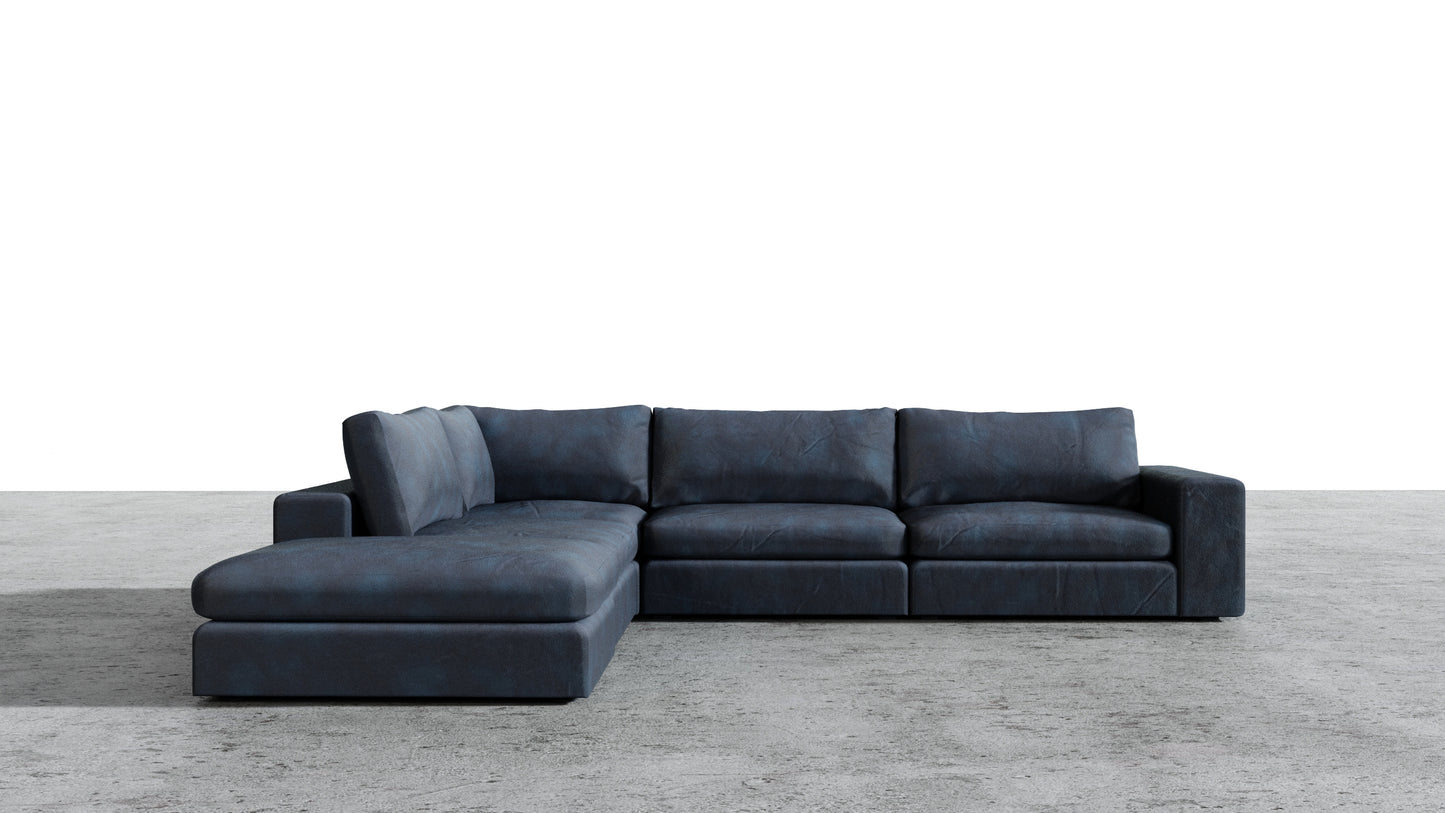 Canapé 4 places Titan avec pouf