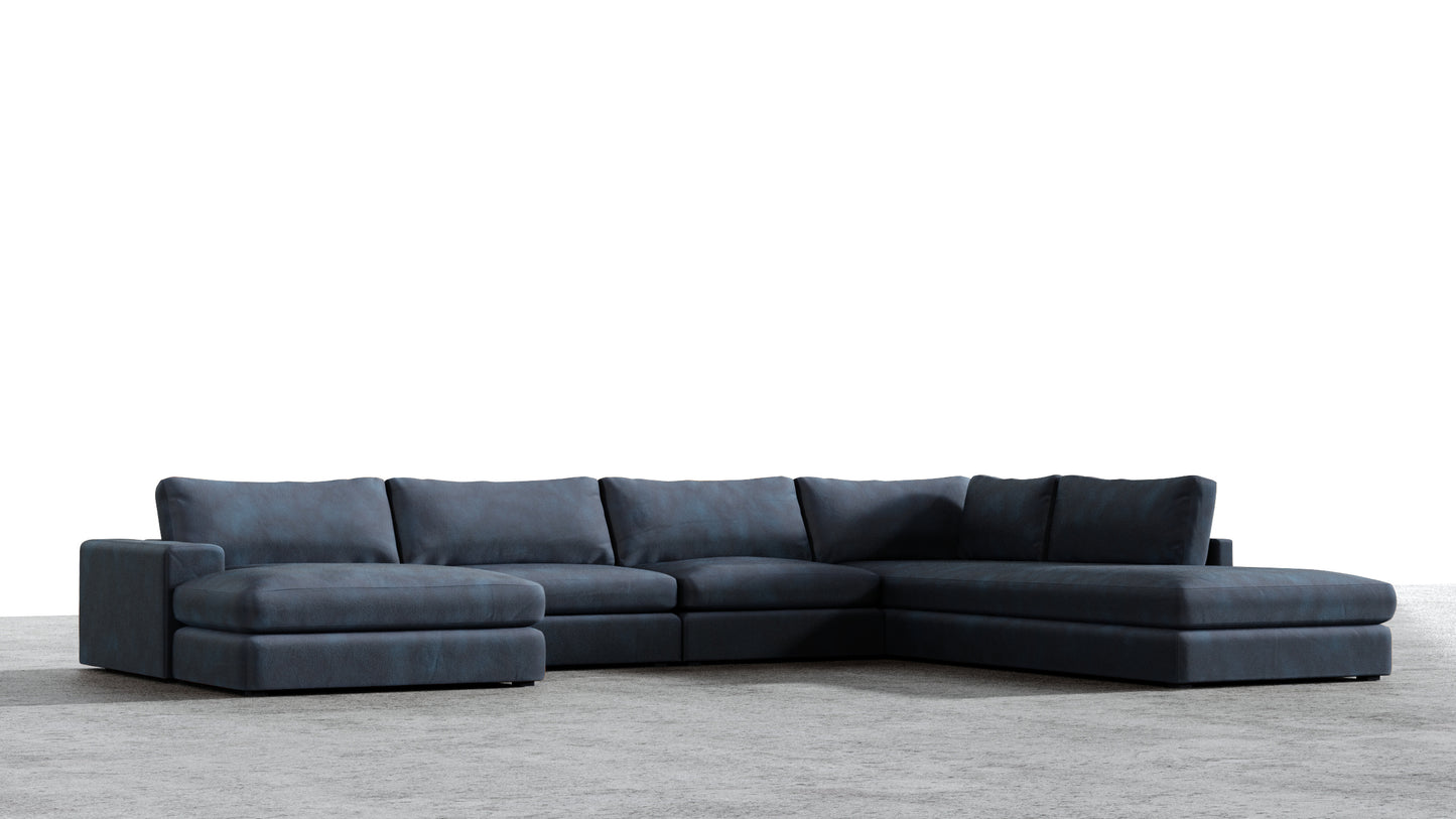 Chaise longue double MGR + sectionnel d'angle