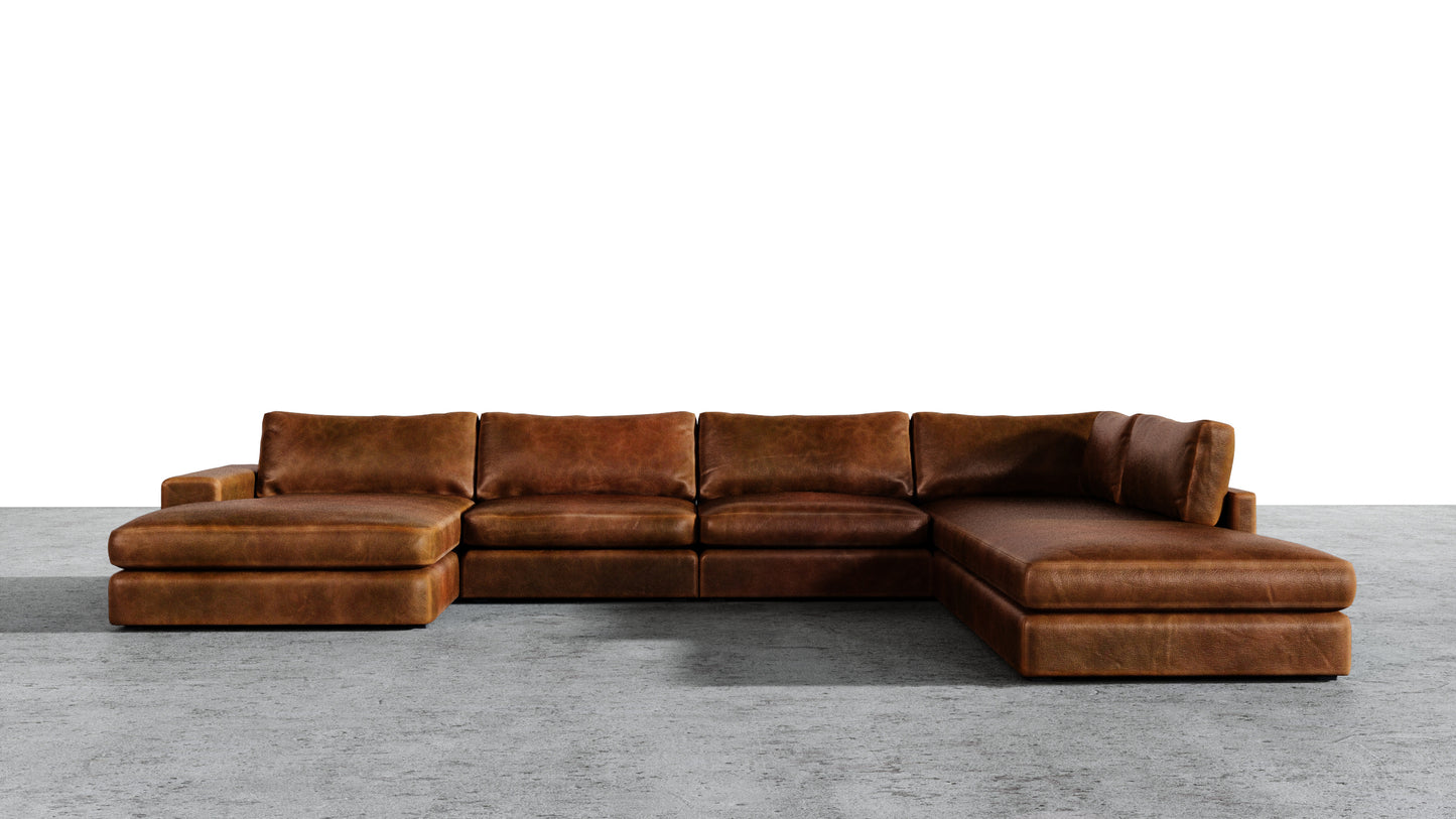 Chaise longue double MGR + sectionnel d'angle