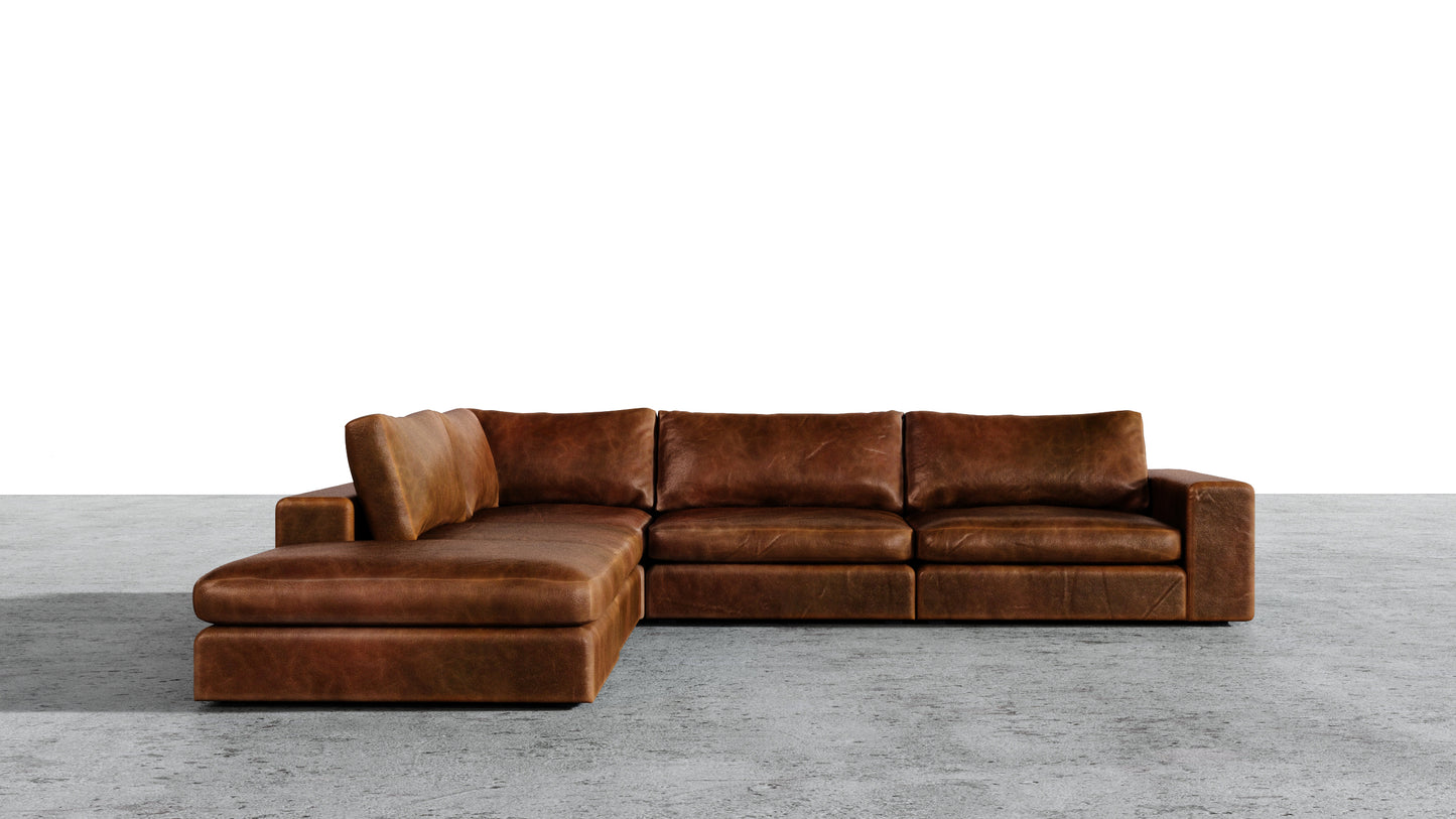 Canapé 4 places Titan avec pouf
