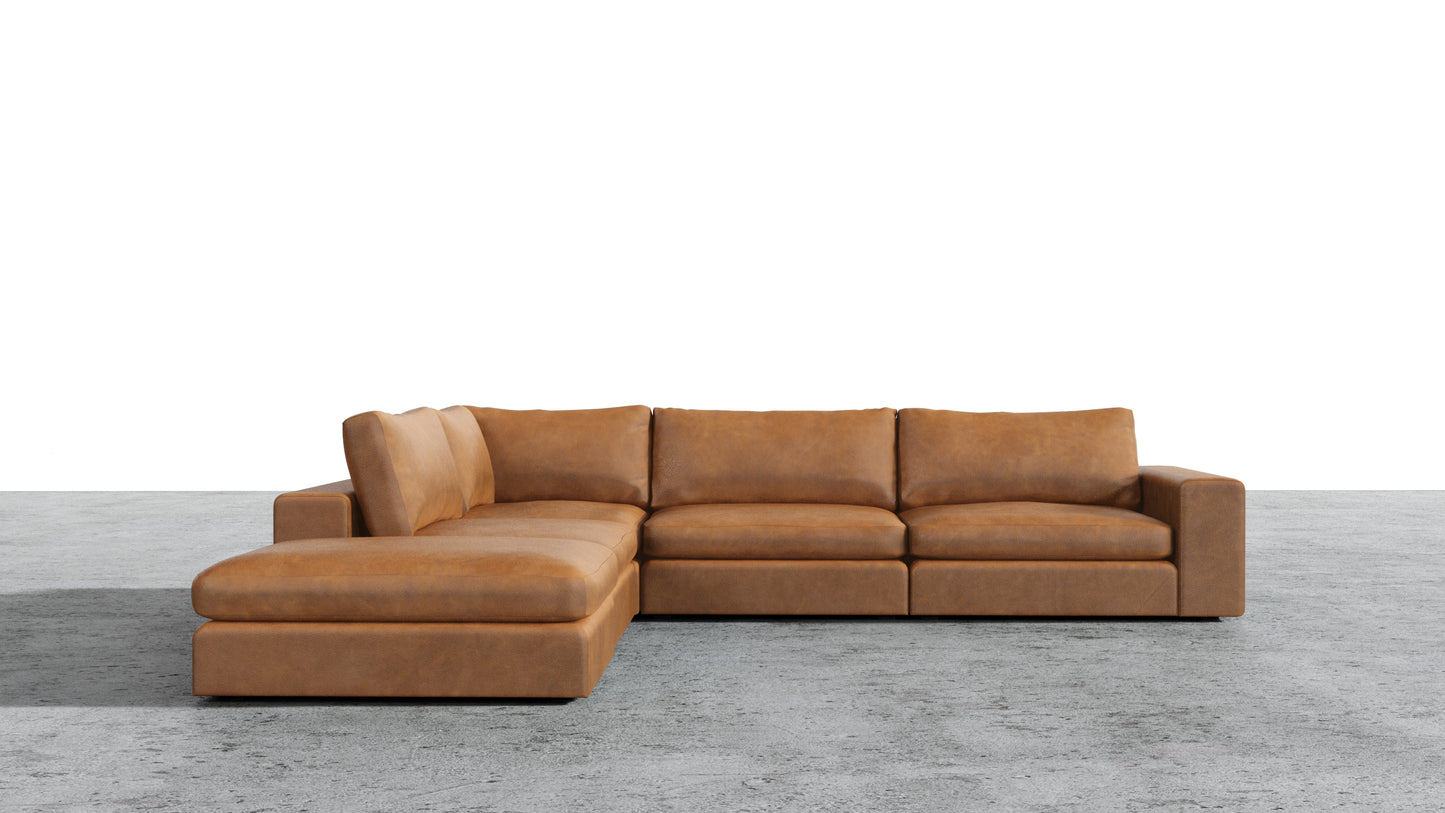 Canapé 4 places Titan avec pouf
