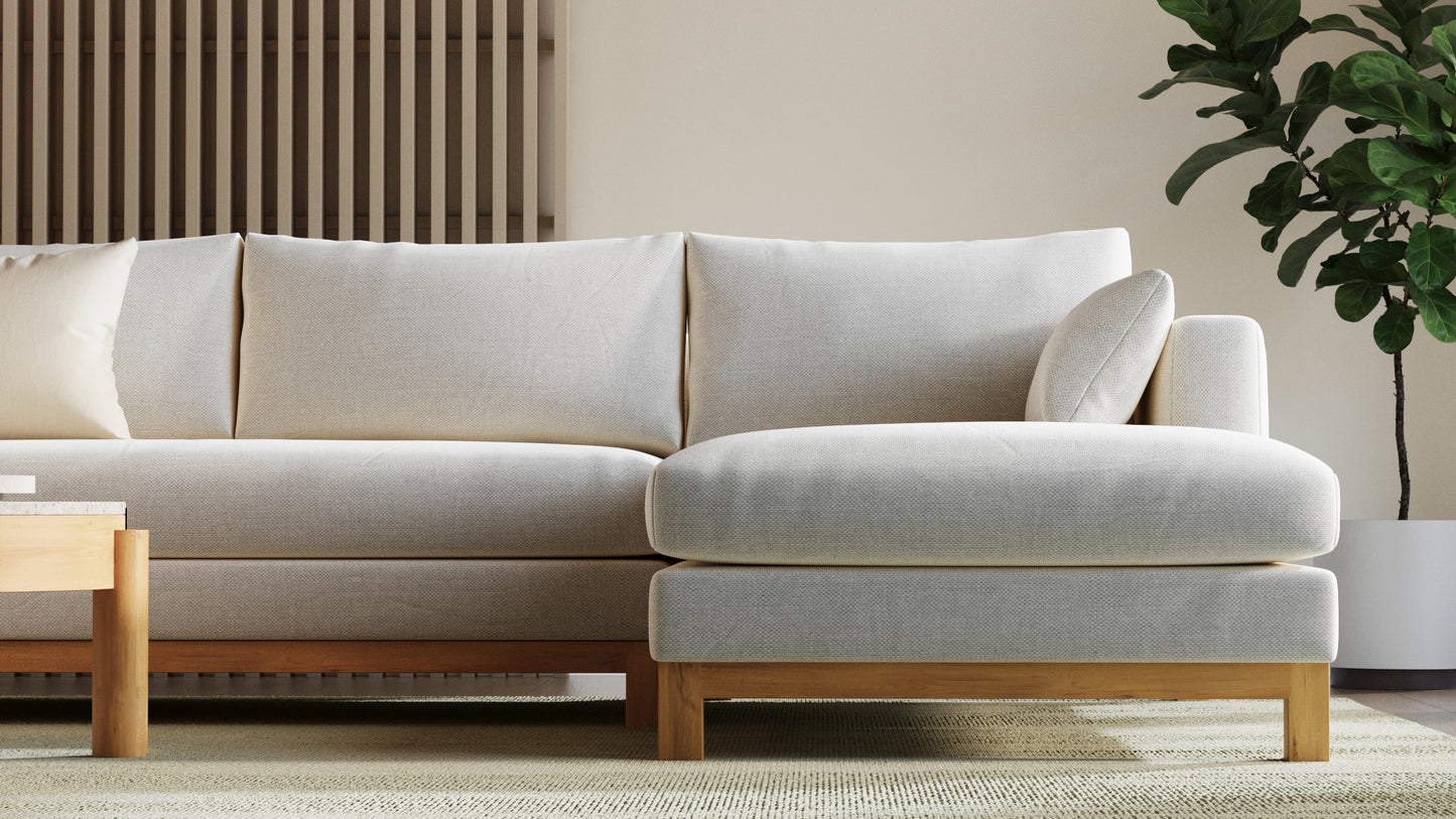 Oak Studio Double Chaise Sectional