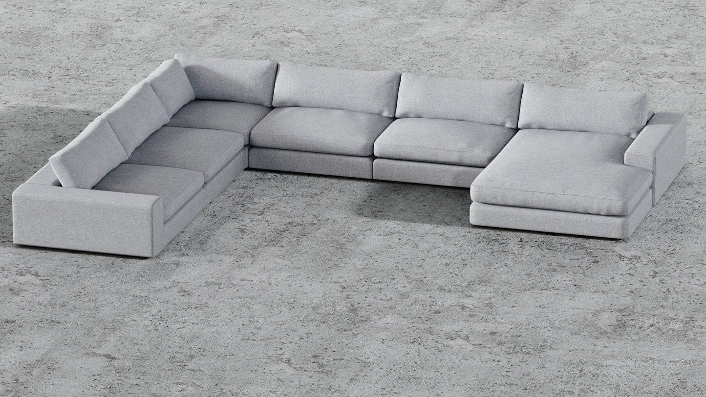 MGR 5 Seat + Chaise Corner Sectional