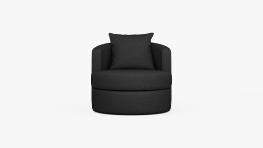 Arcadia Pewter Black Radius Chair