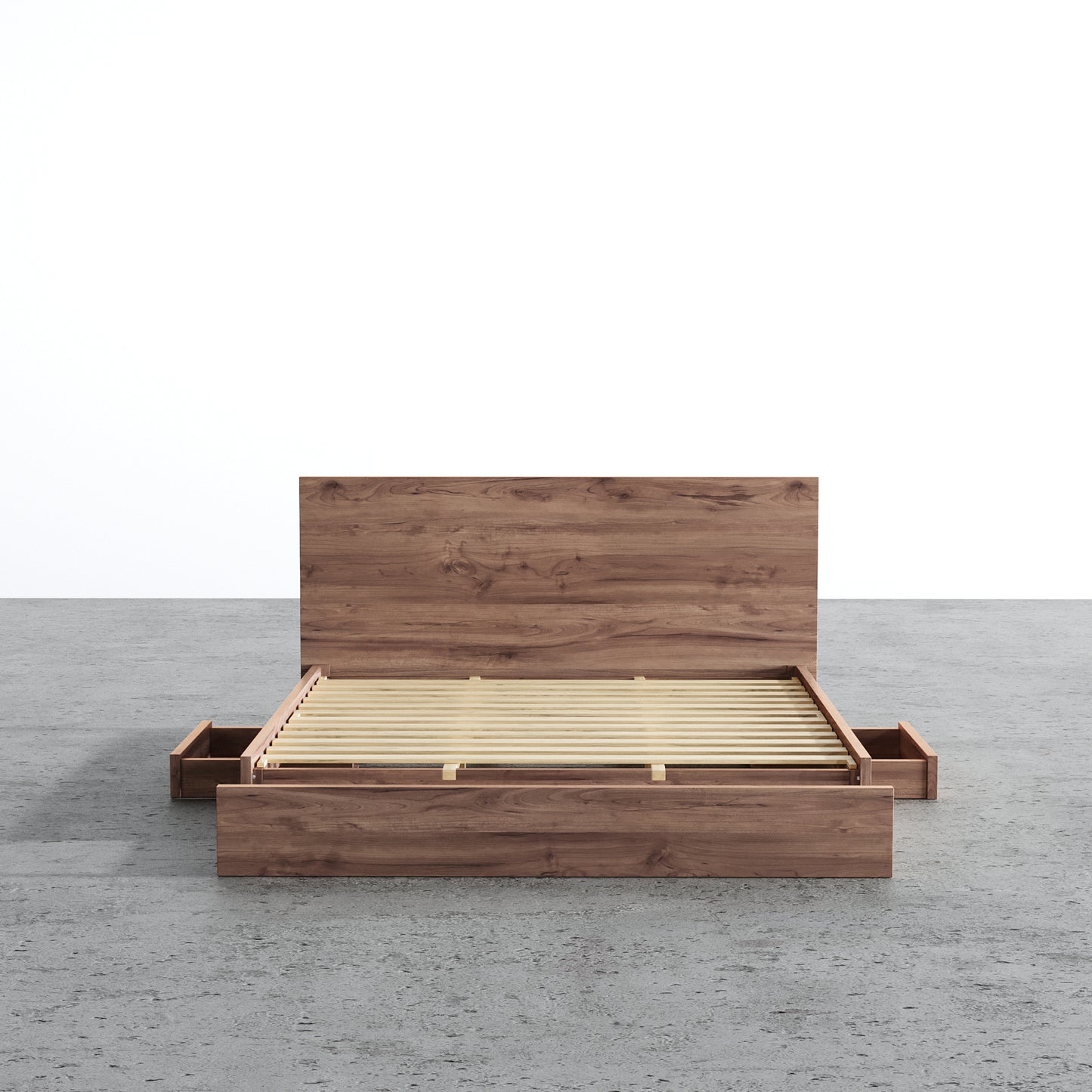 Aspen Bed With Upholstered Back