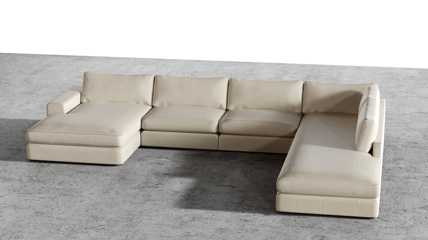 Chaise longue double MGR + sectionnel d'angle