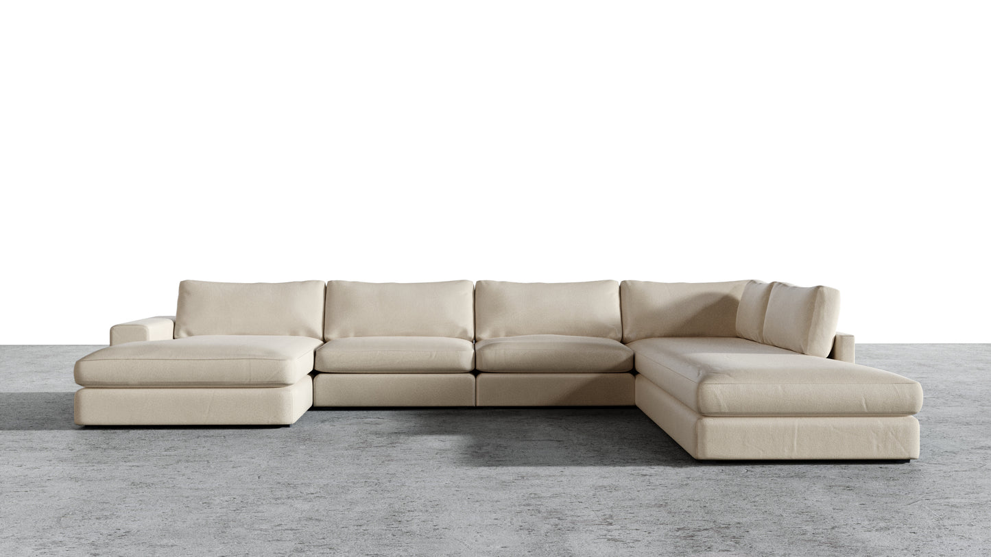 Chaise longue double MGR + sectionnel d'angle