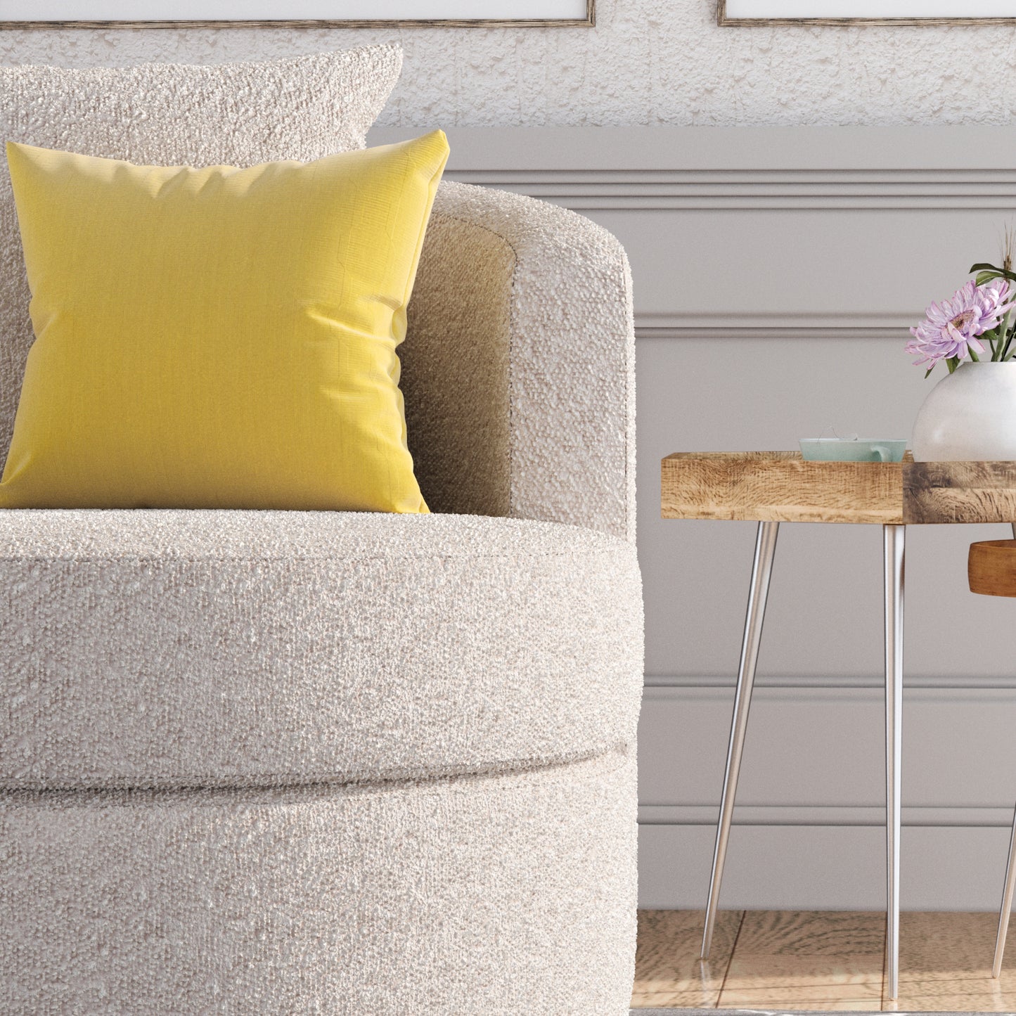 Arcadia Boucle Radius Chair