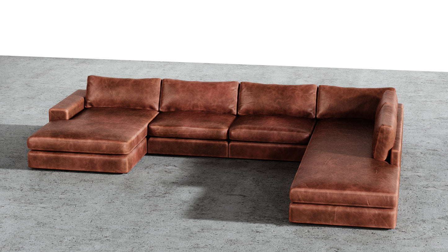 Chaise longue double MGR + sectionnel d'angle