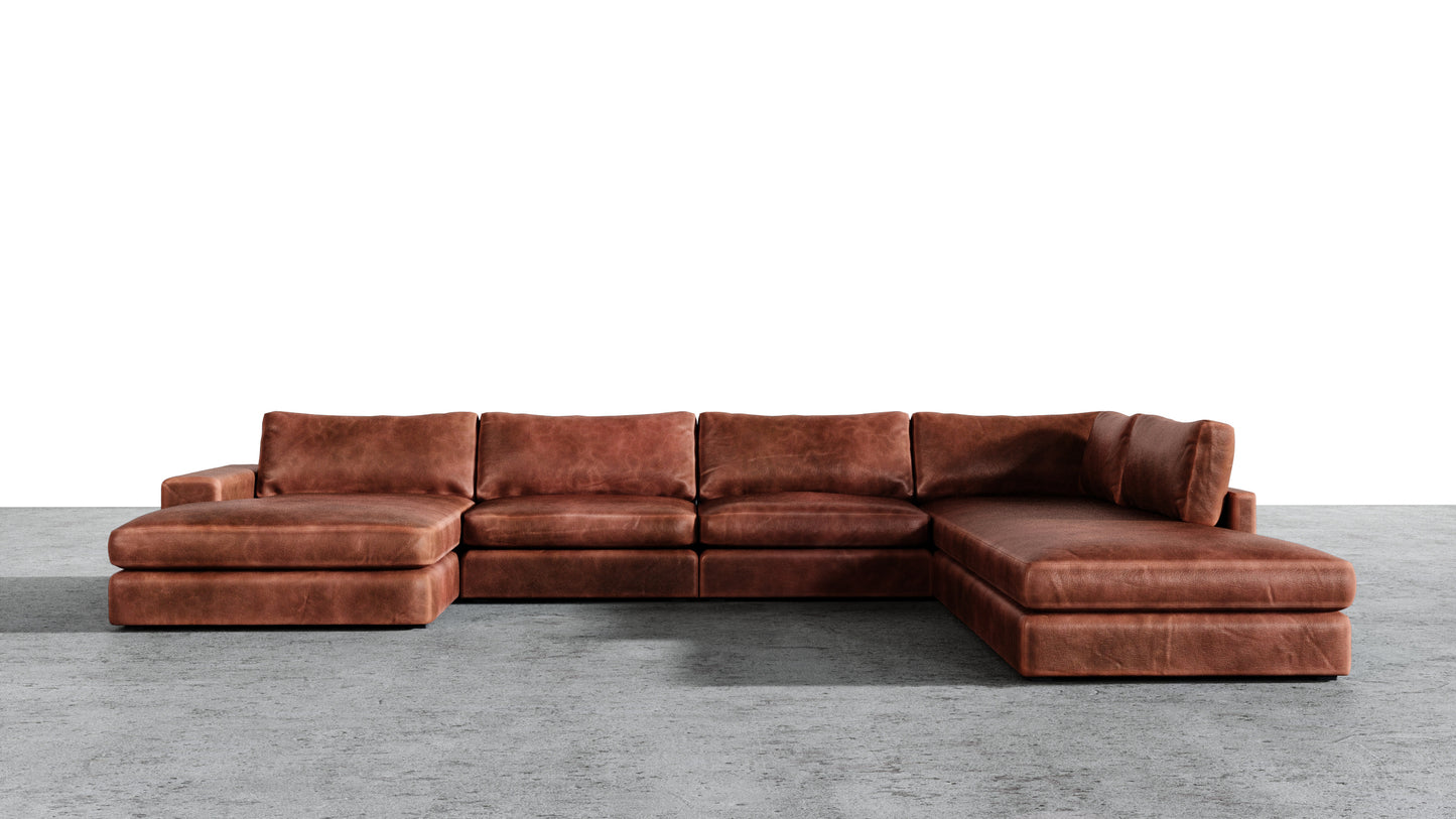 Chaise longue double MGR + sectionnel d'angle