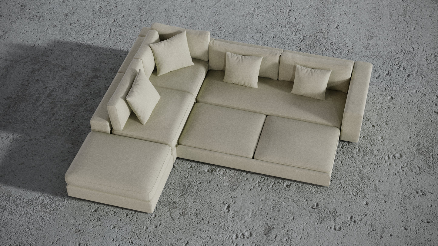 Titan 4 Seater Plus Ottoman