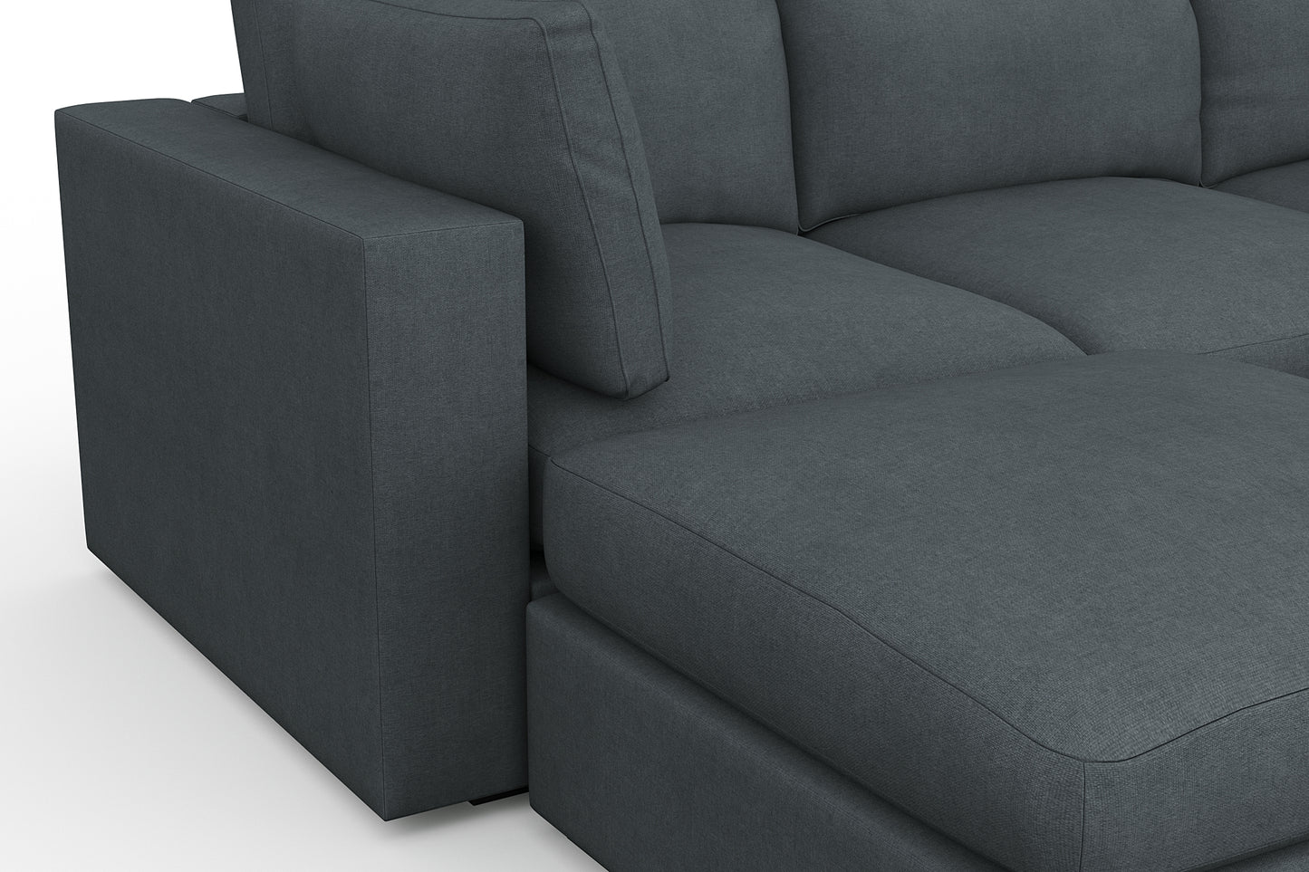 Pouf Bennet gris étain