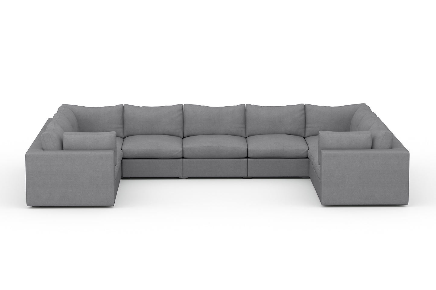 Bennet Pewter Grey 9 Seater U Shape