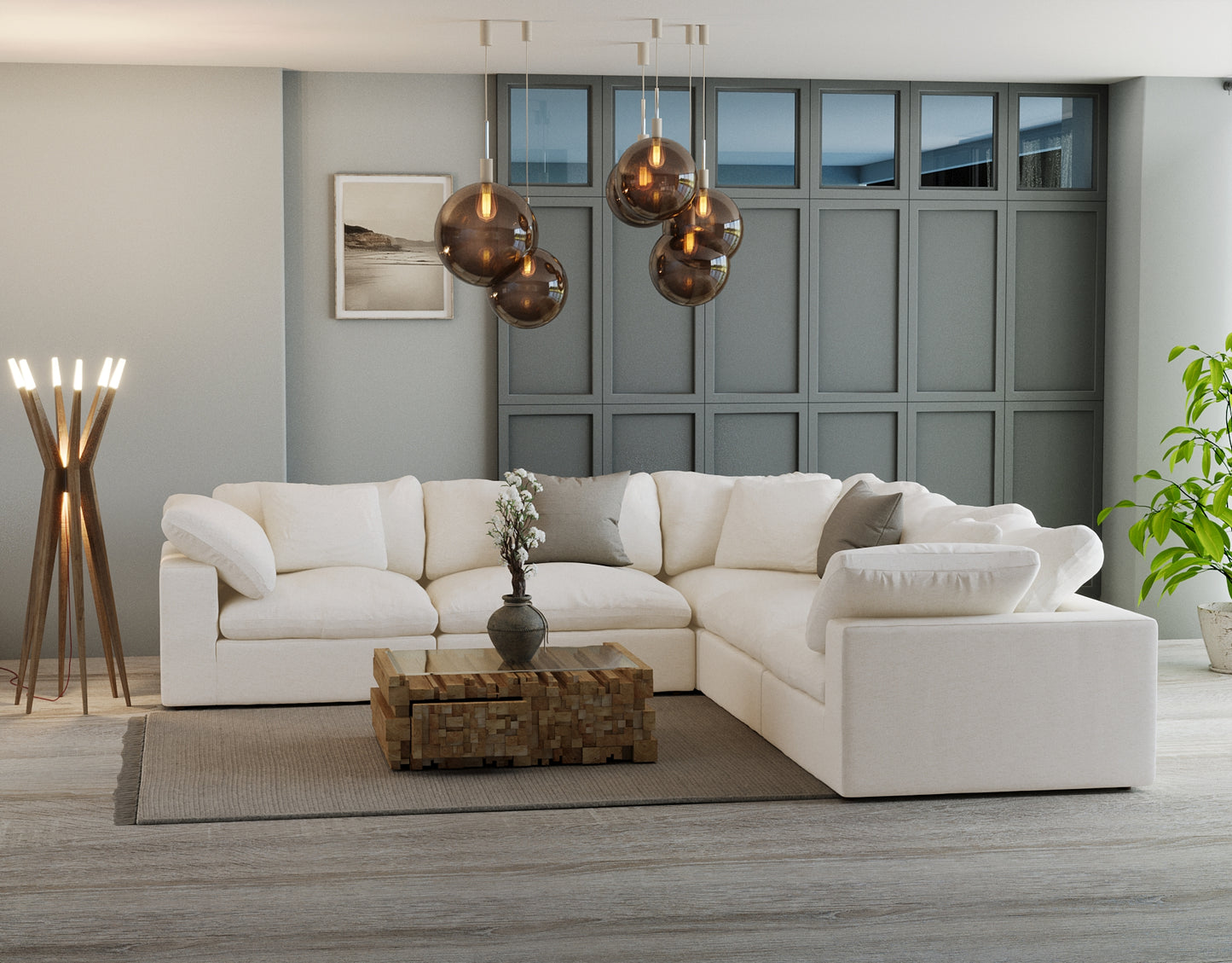 Cloud Paradise Corner Sectional 5 Seater