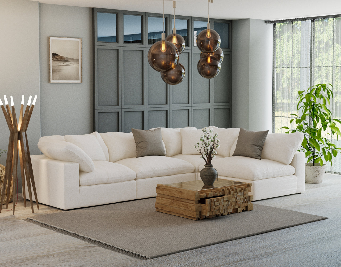 Cloud Paradise Sectional 4 Seater