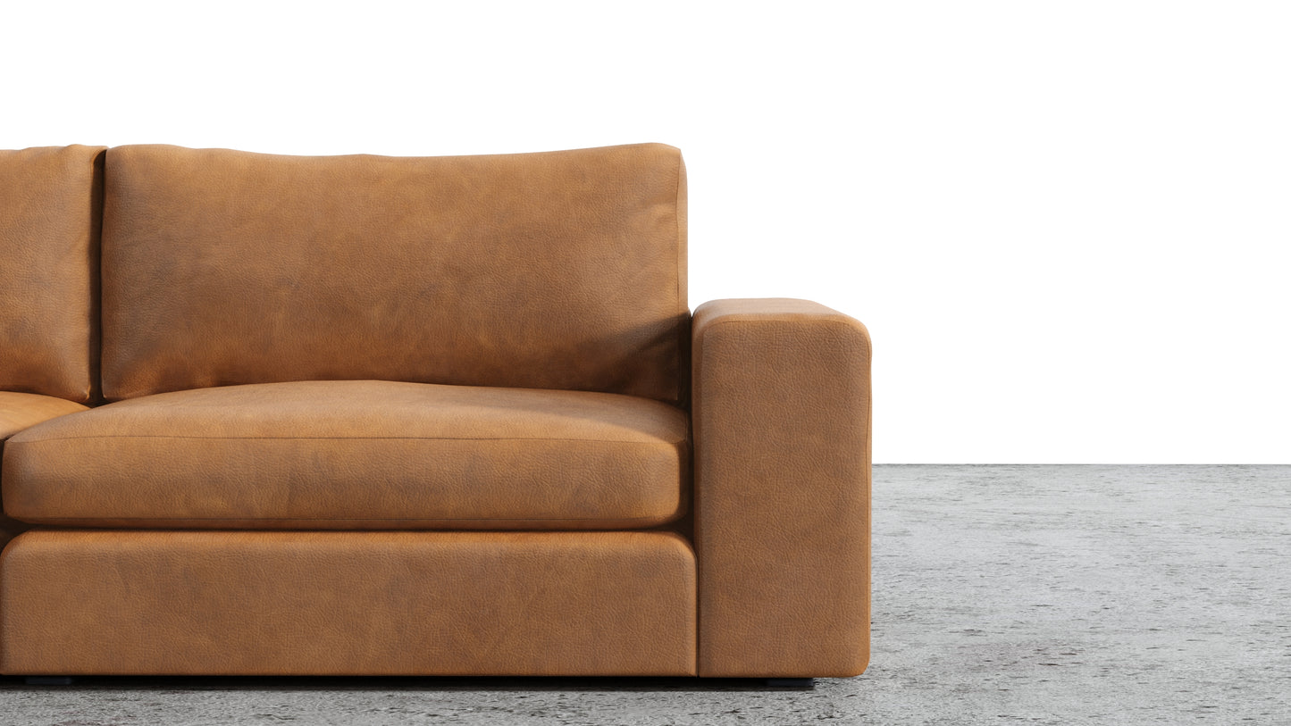 Canapé 4 places Titan avec pouf