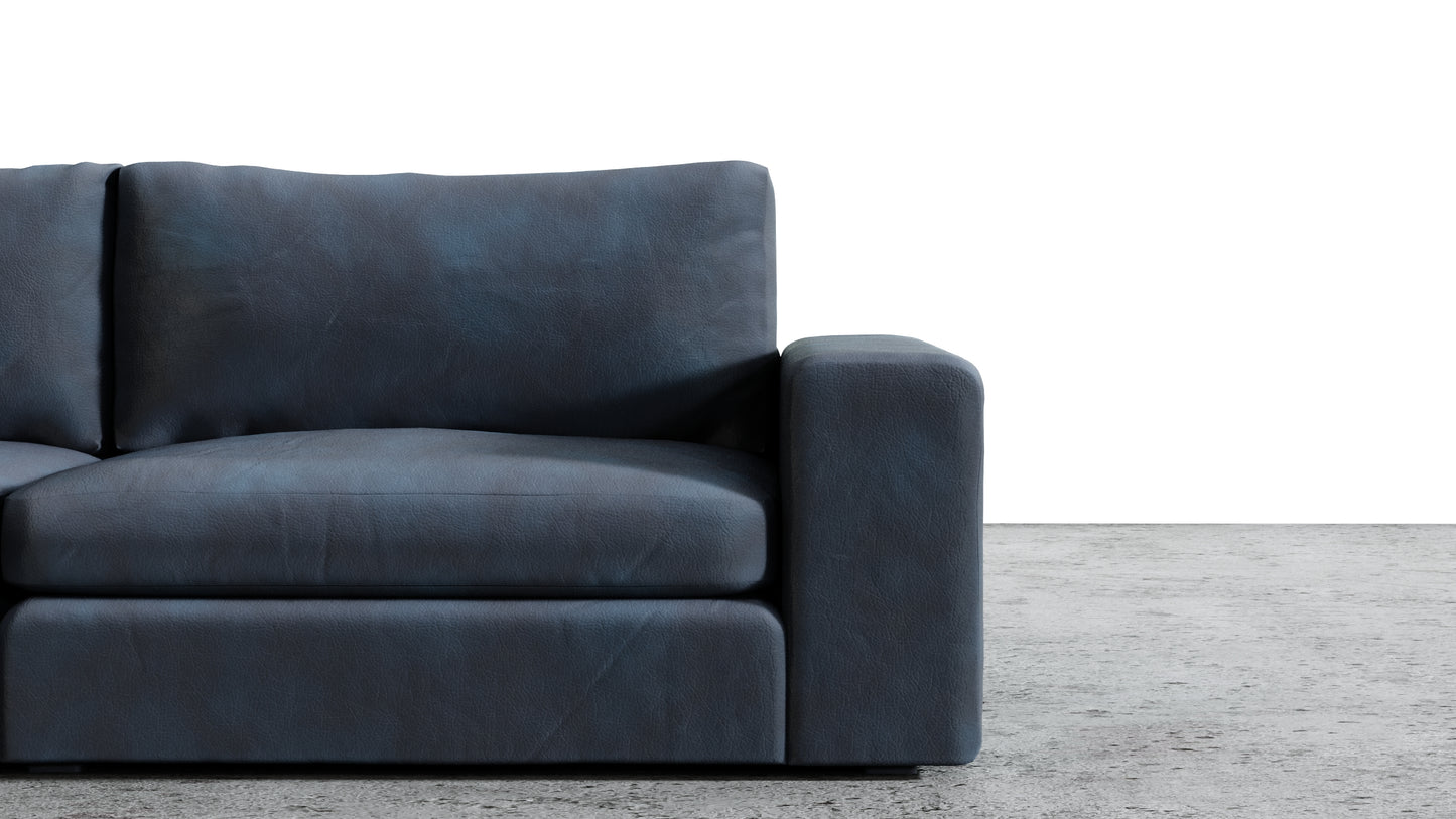Canapé 4 places Titan avec pouf