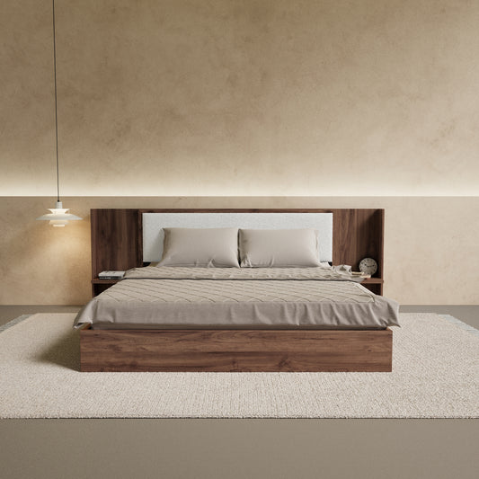 Aspen Bed With Upholstered Back