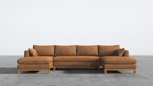 Oak Studio Double Chaise Sectional