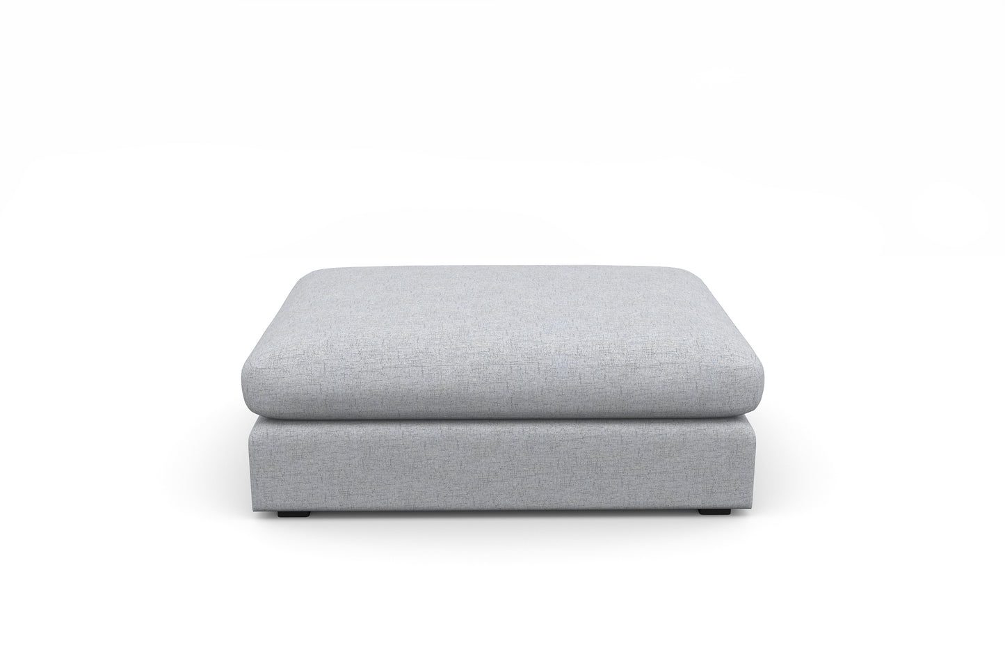 Titan Silver Grey Ottoman