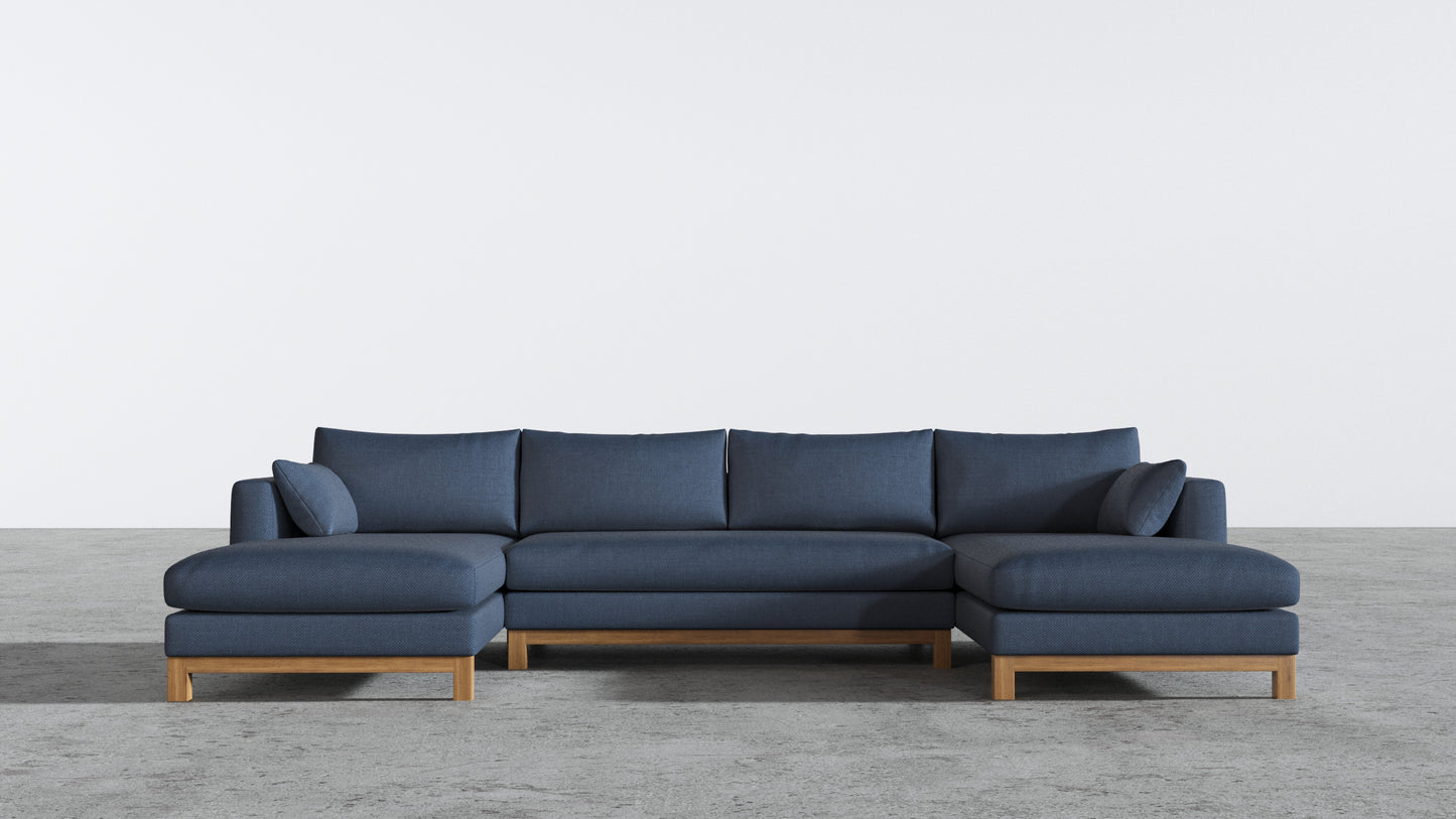 Oak Studio Double Chaise Sectional