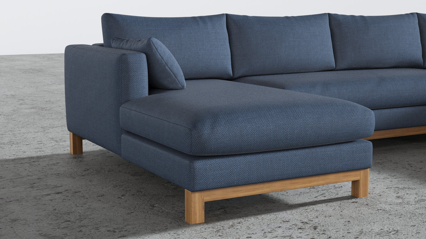 Oak Studio Double Chaise Sectional