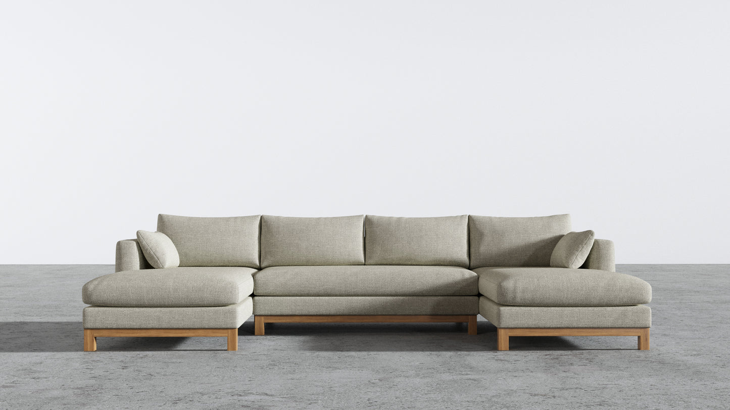 Oak Studio Double Chaise Sectional