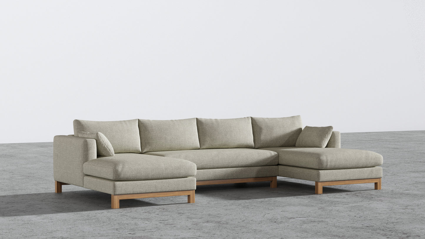 Oak Studio Double Chaise Sectional