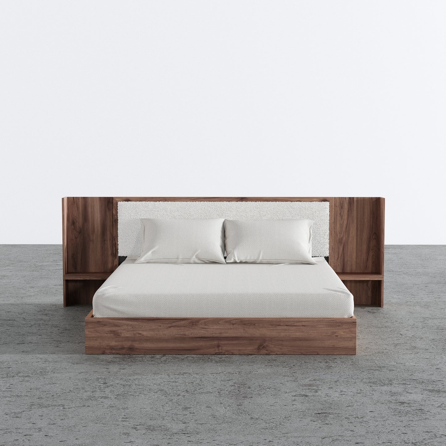 Aspen Bed With Upholstered Back