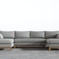 Oak Studio Double Chaise Sectional