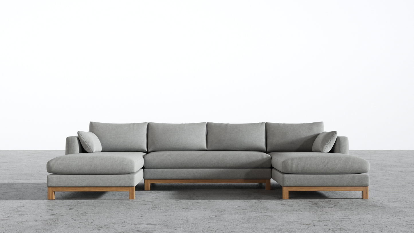 Oak Studio Double Chaise Sectional