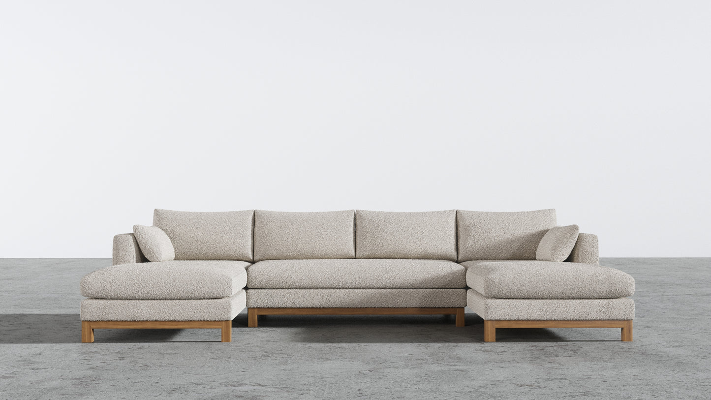 Oak Studio Double Chaise Sectional