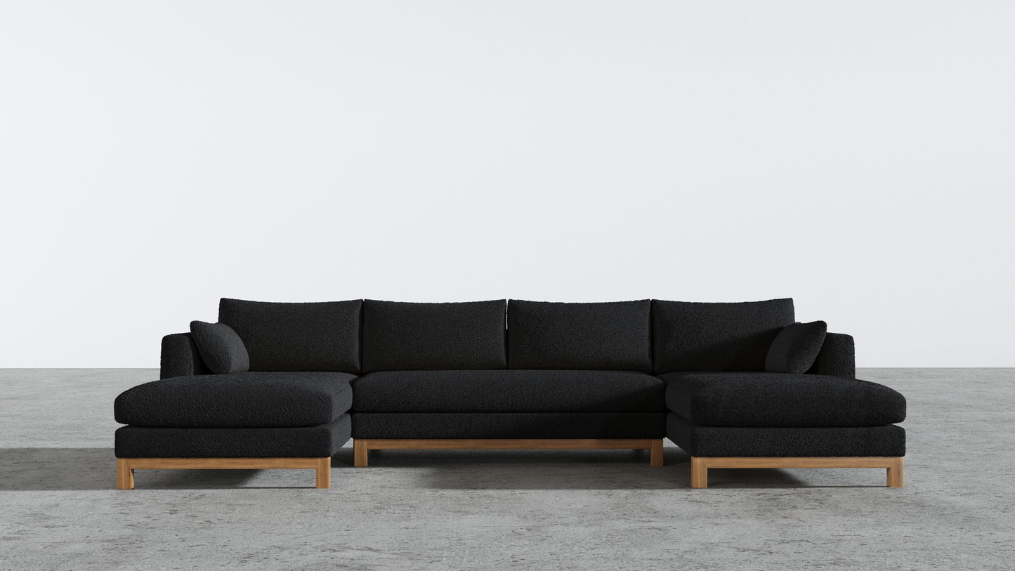 Oak Studio Double Chaise Sectional