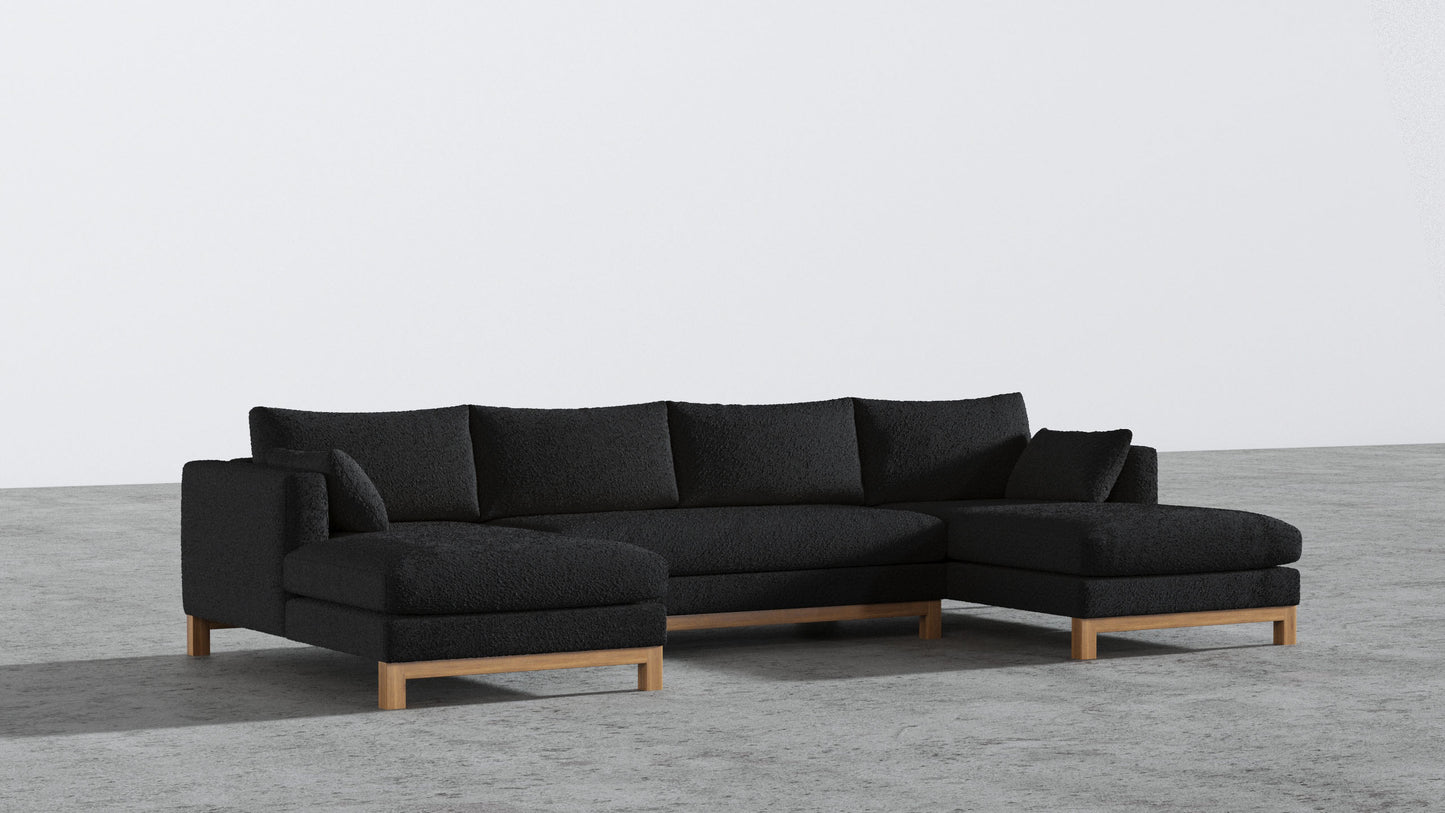 Oak Studio Double Chaise Sectional