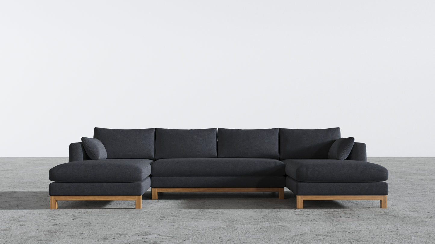 Oak Studio Double Chaise Sectional