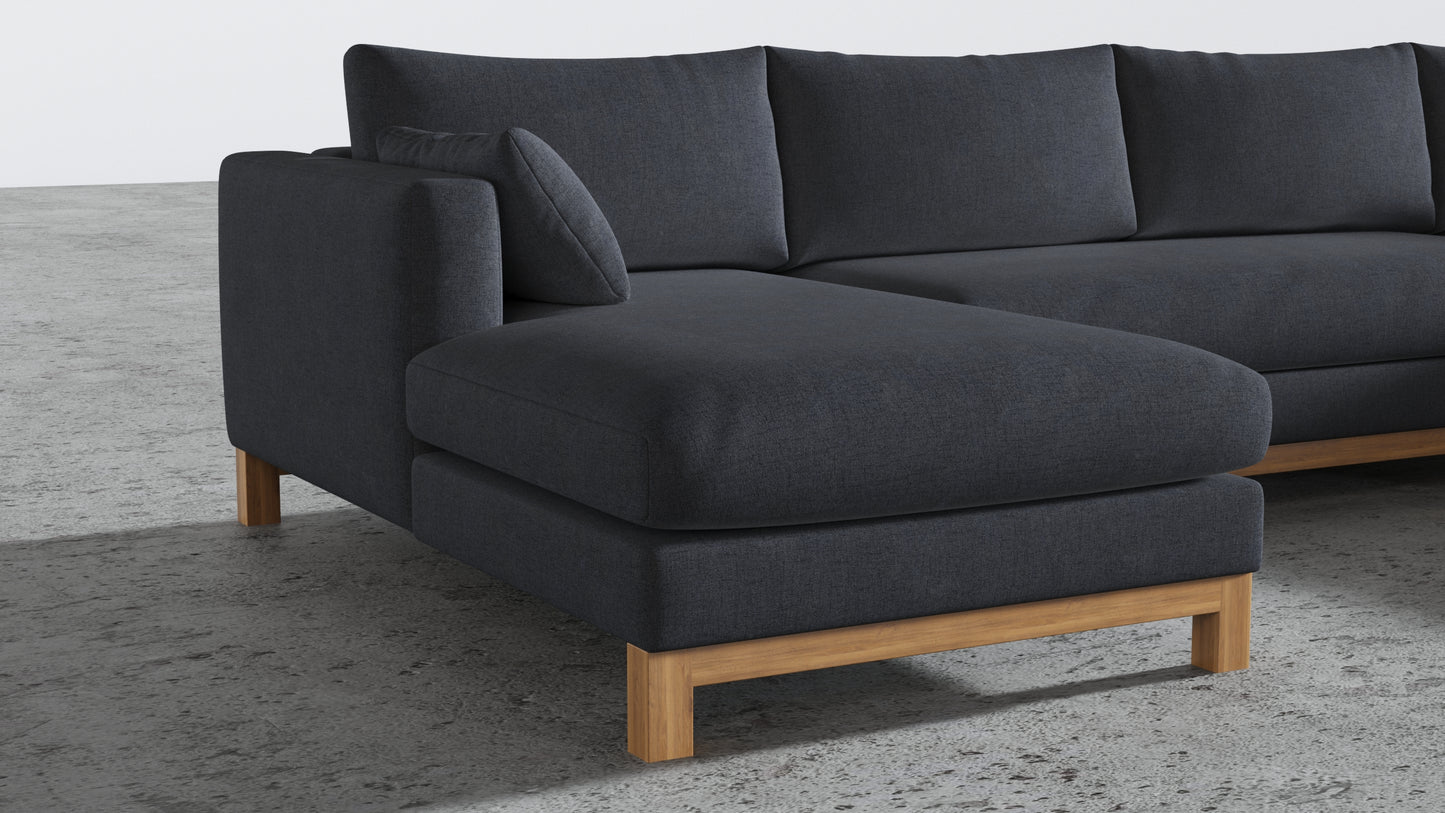 Oak Studio Double Chaise Sectional