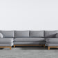 Oak Studio Double Chaise Sectional
