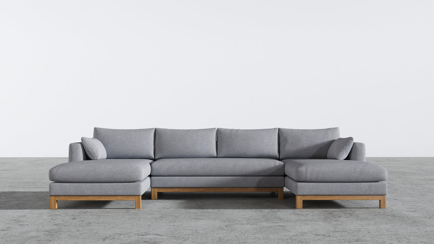 Oak Studio Double Chaise Sectional