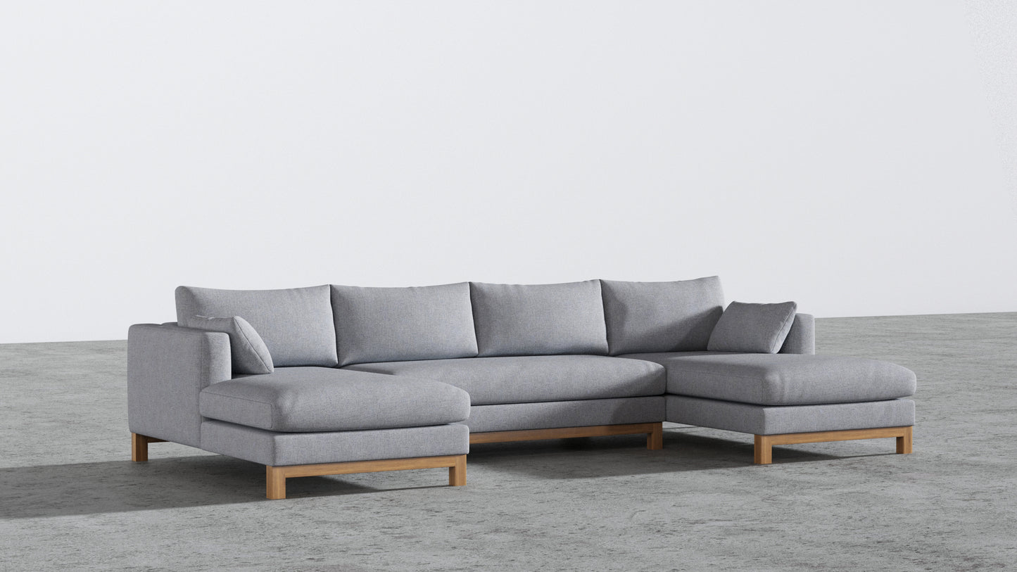 Oak Studio Double Chaise Sectional