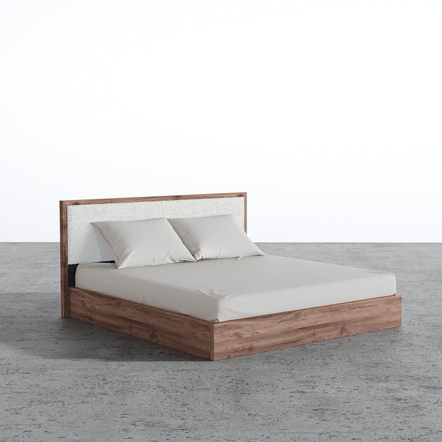 Aspen Bed With Upholstered Back