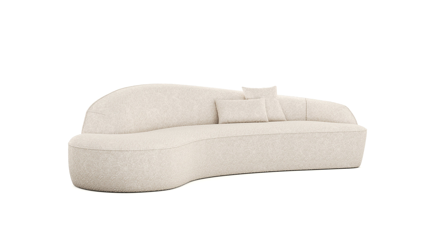 Arcadia Boucle Curve Couch