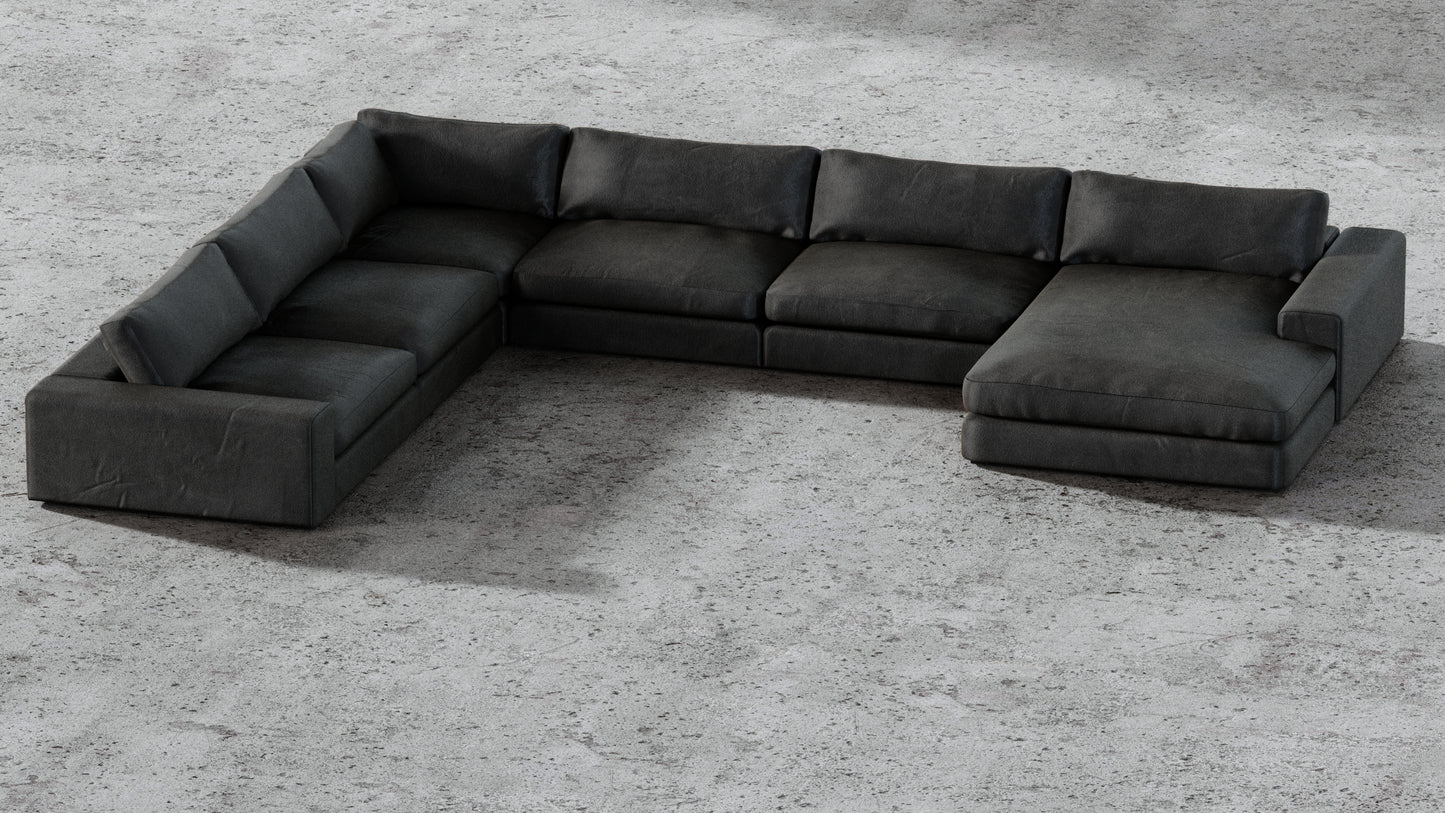 MGR 5 Seat + Chaise Corner Sectional